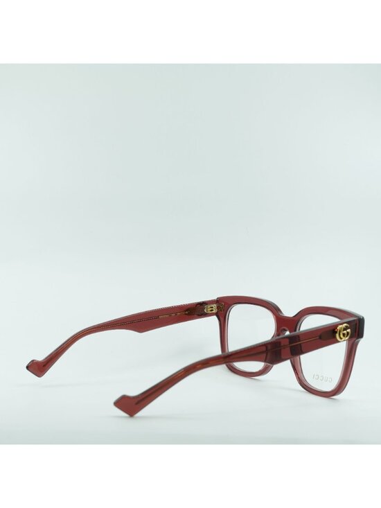 Gucci GG0958O 006 Square Eyeglasses 52mm - Burgundy main image 2